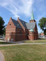 Skive, neugotische Vor Frue Kirche, erbaut von 1896 bis 1898 (08.06.2018)