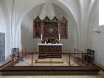 ster Hornum, Altar von 1604 in der evangelischen Kirche (22.09.2020)