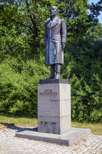 Eine Statue von Foke Bernadotte in Krus (deutsch Krusau), Dnemark.