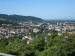 Freiburg, Blick von der Ludwigshhe auf dem Schloberg ber die sdlichen Stadtteile, Juni 2014