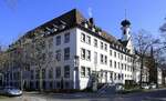 Freiburg, das Gebude beherbergt das Herz-Jesu-Kloster und das Erzbischfliche Seelsorgeamt, Mrz 2022