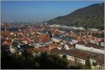 Aussicht vom Schloss ber Heidelberg.
