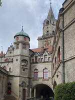 Blick zum Hohenzollern Schlo  in Sigmaringen am 12.
