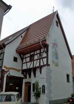 Riedlingen, in einem der ltesten Gebude der Stadt wurde 2008 das private Feuerwehrmuseum erffnet, Aug.2012