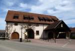 Eichstetten, die Zehntscheuer, 1555 erstmals urkundlich erwhnt, 1985 zum Brgerhaus umgebaut, April 2013