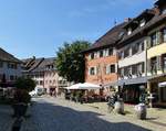Staufen im Breisgau, Hauptstrae in der Altstadt, Juni 2014