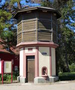 Zinkern, der betriebsfhige Wasserturm der Gemeinde, erbaut 1902, Sept.2017