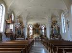 Ringsheim, barocker Innenraum der Pfarrkirche St.