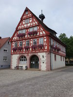 Altes Rathaus von 1593 in Nordheim, seit 1987 Ortsbcherei (24.07.2016)