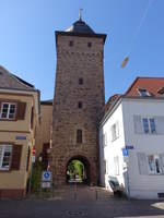 Durlach, Basler Tor, letzte erhaltene Stadttor der ehemals markgrflichen Residenzstadt, erbaut 1760 bis 1761 (12.08.2017)