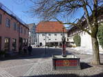 Wangen im Allgu, Teil der Stadtmauer am Eselberg (20.02.2021)