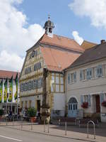 Sinsheim, ehemalige Stiftschaffnereigebude, erbaut 1885, heute Rathaus (24.07.2016)