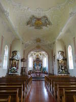Riedbhringen, barocker Innenraum der Pfarrkirche St.