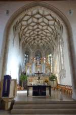 Mssingen, Chorgewlbe und Weimer Orgel in der Peter und Paul Kirche (19.02.2015)