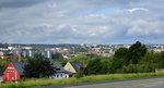 Hof, Blick von Osten auf die ca.45.000 Einwohner zhlene Stadt im Fichtelgebirge, Aug.2014