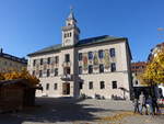 Bad Reichenhall, Rathaus, erbaut 1849 am Rathausplatz (10.11.2018)