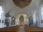Obergessenbach, neubarocker Innenraum der Pfarrkirche St.