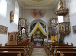 Pautzfeld, barocke Altre und Kanzel in der Maria Himmelfahrt Kirche (28.03.2016)