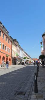 Blick in das malerische Ortszentrum von Murnau am 24.7.2012.