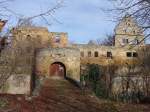 Wsserndorf, Ruine vom Schloss der Grafen von Schwarzenberg, 1945 von amerikanischen Truppen niedergebrannt (09.03.2015)