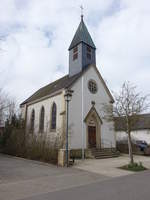 Unterneuses, neugotische katholische Kapelle Unbeflecktes Herz Mari, erbaut 1904 (09.04.2018)