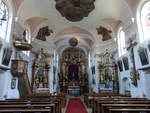 Duggendorf, barocke Ausstattung von 1736 in der Pfarrkirche  Mari Opferung (25.03.2017)