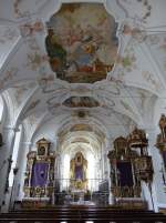 Beyharting, barocker Innenraum der Stiftskirche St.