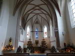 Kirchberg, gotischer Innenraum mit Netzrippengewlbe in der St.