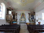 Wasserlosen, barocker Innenraum der Pfarrkirche St.