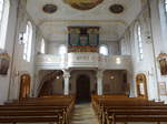 Oberschneiding, Orgelempore in der Pfarrkirche Maria Himmelfahrt (13.11.2016)
