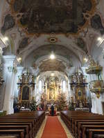 Geiselhring, Rokoko Innenraum der Pfarrkirche St.
