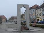 Der neue Tuchmacherbrunnen in Tirschenreuth auf dem neu gestalteten Marktplatz!