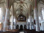 Obing, Orgelempore in der Pfarrkirche St.