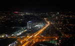 Blick vom Mnchner Olympiaturm bei Nacht am 02.03.2019.