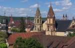 Wrzburg - Stadt der Kirchen und Trme - Blick auf Kirche St.