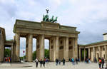 Blick auf das Brandenburger Tor in Berlin, ein beliebtes Fotomotiv.