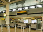 Blick auf Gate 3 des Flughafen Tegel in Berlin am 24.