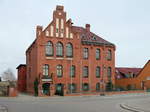 Das  ehemaliges „Neues Knigliches Amtsgericht“ und heutige Rathaus in Storkow (Mark) am 22.