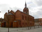 Peitz, evangelische Stadtpfarrkirche, erbaut von 1854 bis 1860 durch Friedrich August Stler (01.04.2012)