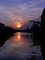 Abendsonne im Bremer Inlandshafen
