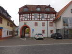 Salmnster, Torhaus des Schleifrashofs, erbaut im 16.