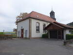 Gossfelden, evangelische Kirche, erbaut von 1749 bis 1756 durch den Architekten Giovanni Ghezzy (01.05.2022)