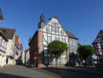 Treysa, historisches Rathaus am Marktplatz (15.05.2022)