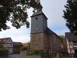 Werleshausen, evangelische Kirche, erbaut von 1803 bis 1806 (26.09.2023)