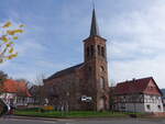 Frieda, evangelische Kirche, erbaut von 1860 bis 1862 (17.03.2024)