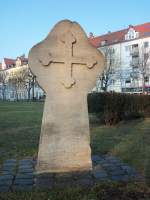 Ein Kreuz am Welfenplatz in Hannover am 01.03.2011.