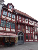 Gttingen, Junkernschnke, gotisches Fachwerkhaus, erbaut 1451 (08.03.2017)