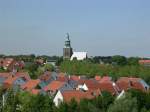 Nordhorn, Blick vom Povelberg ber die Innenstadt