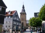 Ein Turm in der Hattinger Altstadt am 15.