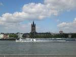 Der Blick auf den Rhein und die Klner St.